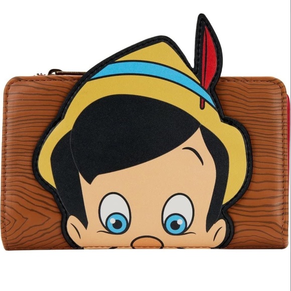 NWT LOUNGEFLY PINOCCHIO Mini backpack and Wallet - Picture 6 of 7